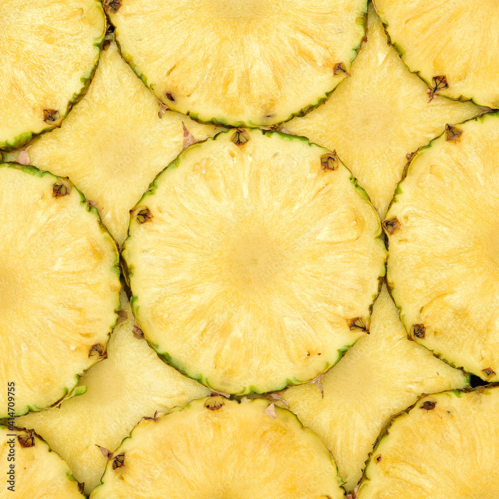 slices of pineapple slices of pineapple