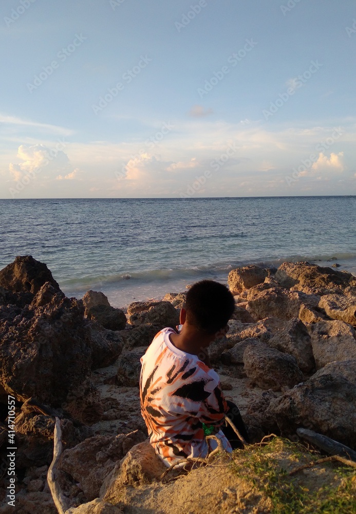 person on the beach