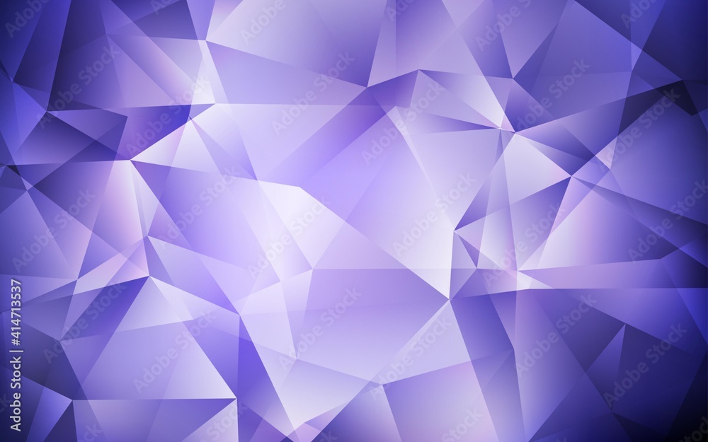 Light Purple vector triangle mosaic background. Light Purple vector triangle mosaic background.