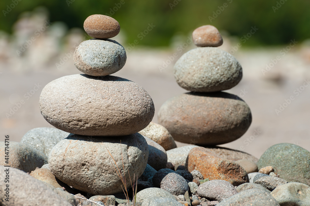 Stacked Rocks At Oxbow Park