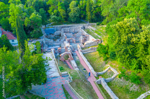 Ruins of roman baths at Hisarya, Bulgaria photo