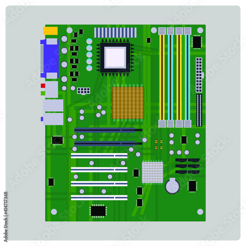 Vector illustration for Motherboard EPS10