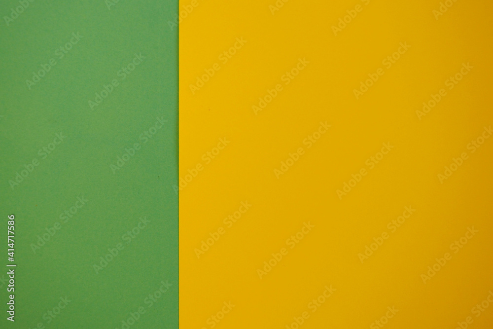 Fototapeta premium a yellow background and a green rectangle on the left. background