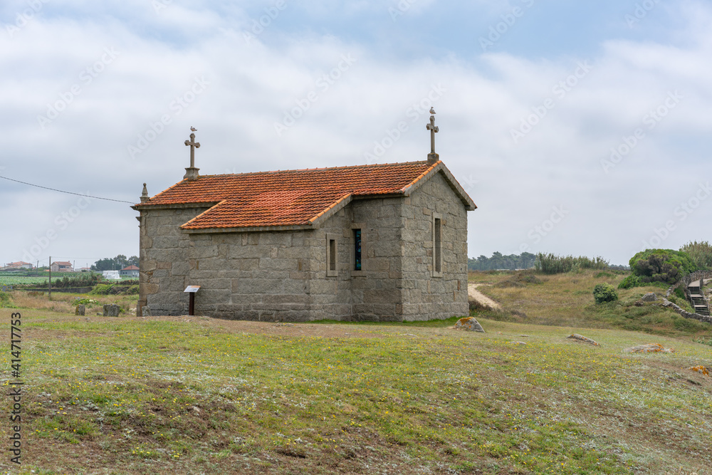 Labruge church near the beach, in Portugal Labruge church near the beach, in Portugal