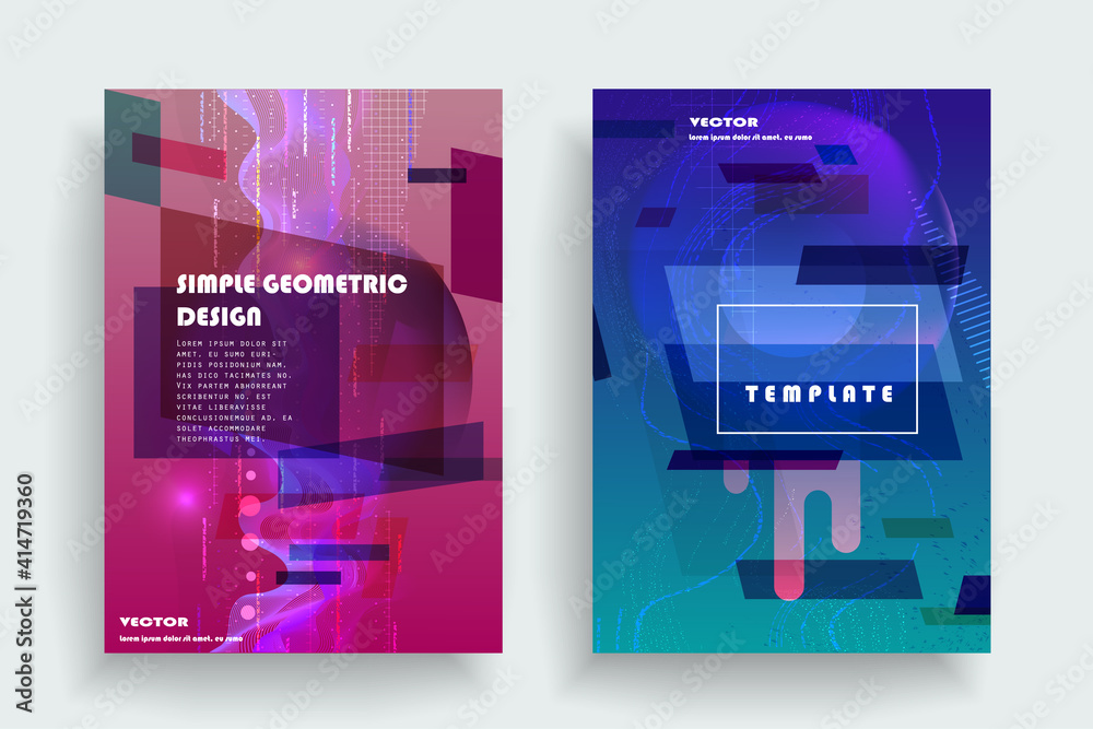 Fototapeta premium Creative hard paint cover design backgrounds vector. Minimal trendy style organic shapes pattern with copy space for text design for invitation, Party card,Social Highlight Covers and stories page