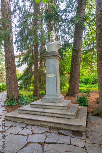 Statue of Hristo Botev in Kalofer in Bulgaria photo