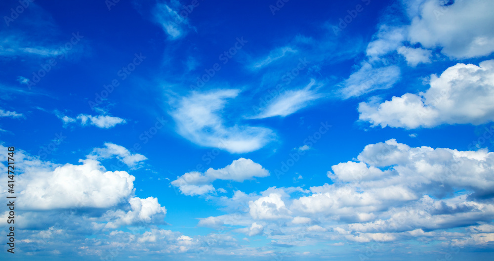 White clouds in blue sky White clouds in blue sky