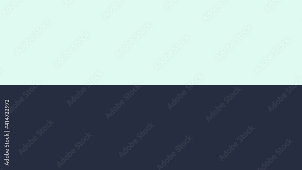 Abstract combination of navy blue and mint solid color gradient background