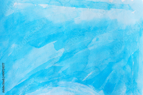 Wallpaper Mural Abstract blue watercolor background texture Torontodigital.ca