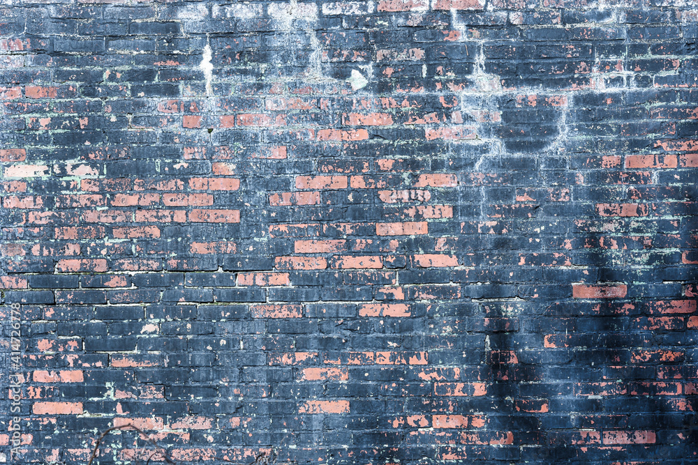 Industrial wall from bricks