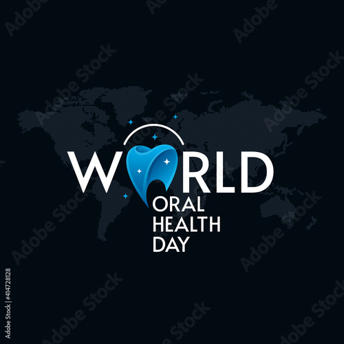 World Oral Health Day Greeting Card Design