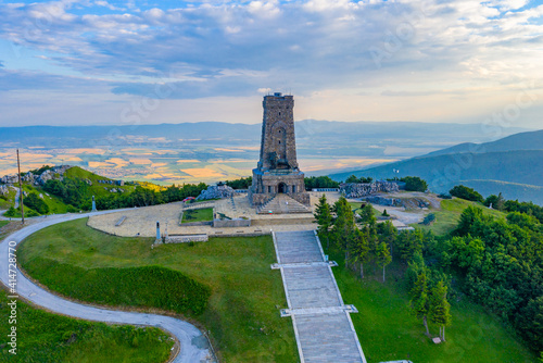 Monument to Freedom commemorating battle at Shipka pass in 1877-1878 in Bulgaria photo