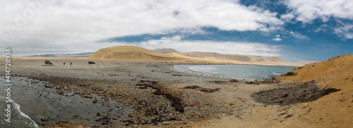 playas y mar Reserva Nacional de Paracas en Ica-Peru photo