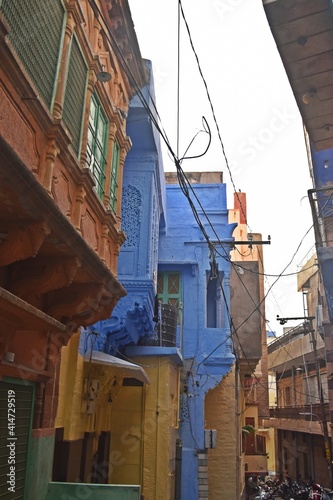  blue houses old city jodhpur, rajasthan,india