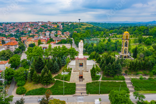 Monument of the Holy Mother of God in Haskovo, Bulgaria photo