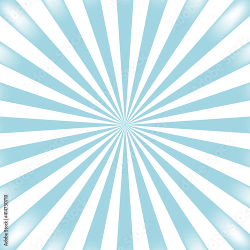 Sun rays blue vector background