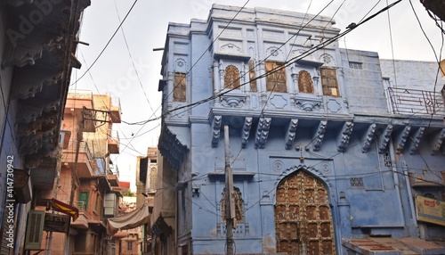  blue houses old city jodhpur, rajasthan,india
