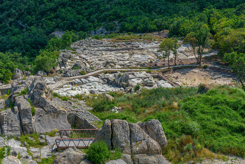 The ancient Thracian city of Perperikon located in Bulgaria photo