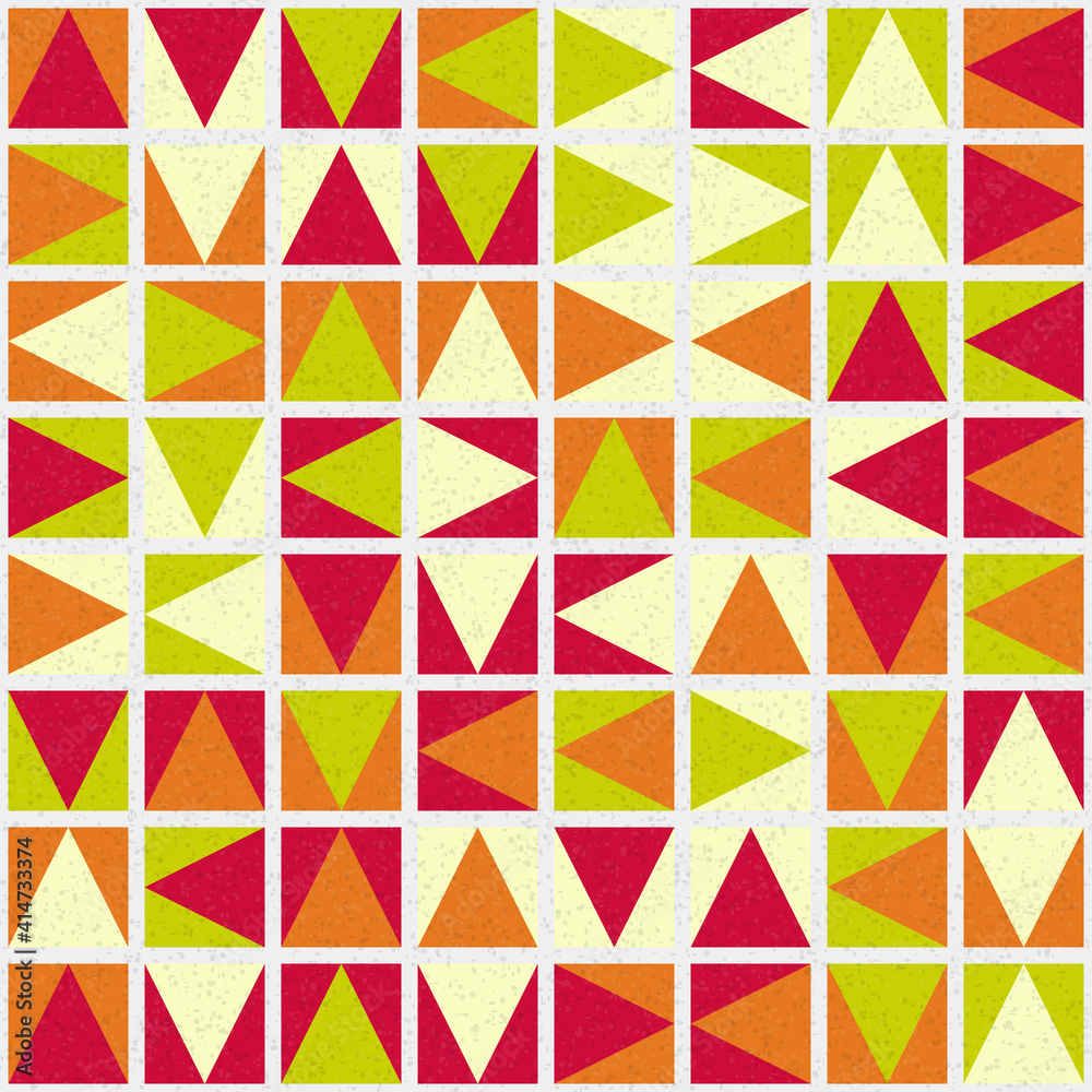 Fototapeta premium Abstract Geometric Pattern generative computational art illustration
