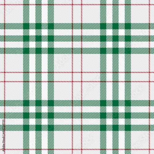 Classic tartan fabric texture seamless pattern. Traditional Scottish checkered plaid ornament. Coloured geometric intersecting striped vector illustration. 