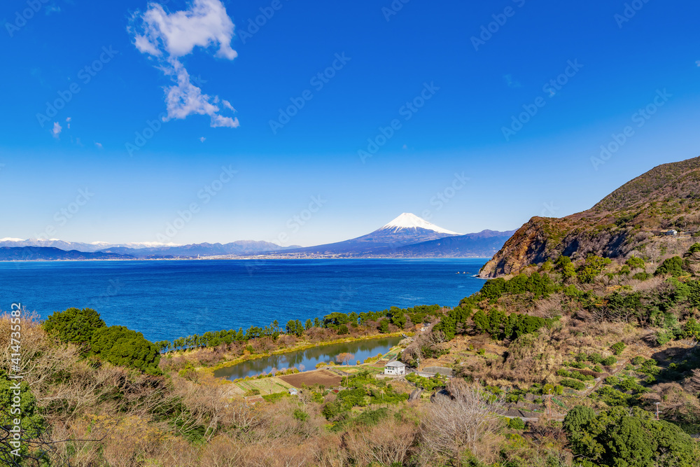 静岡県沼津市井田から見た富士山