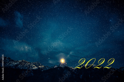 illustration, ice, new 2022, starry sky, background, wallpaper, stars