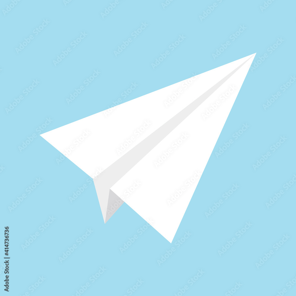Origami paper plane icon vector illustration. Origami paper plane icon vector illustration.