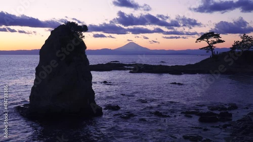 Mt. Fuji seen from Tateishi park , Kanagawa prefecture. Japan. photo