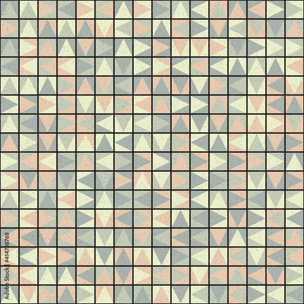 Fototapeta premium Abstract Geometric Pattern generative computational art illustration