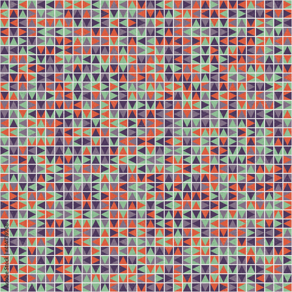 Fototapeta premium Abstract Geometric Pattern generative computational art illustration