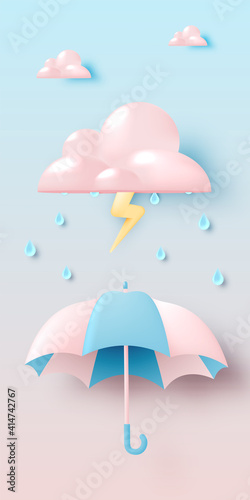 Cute umbrella for monsoon season
