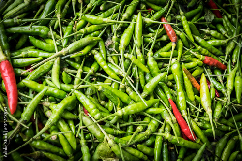 Green and Red  Chillies