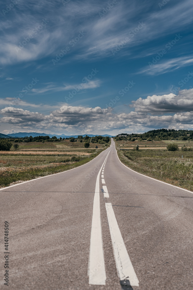 Droga na Słowacji.