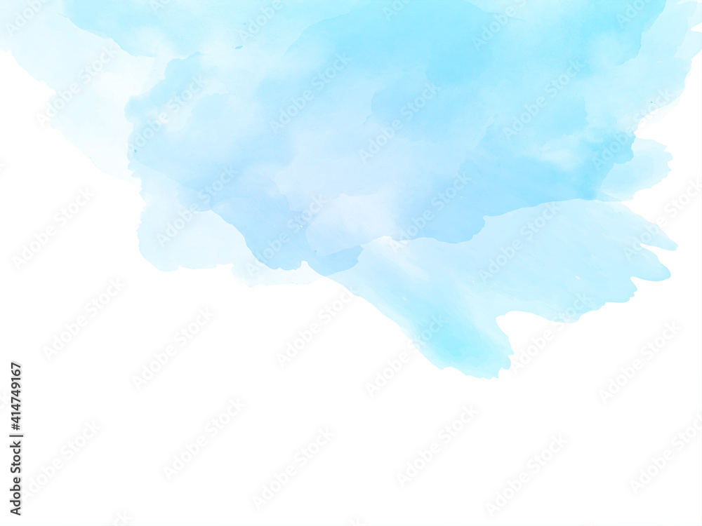 Beautiful elegant blue watercolor texture background