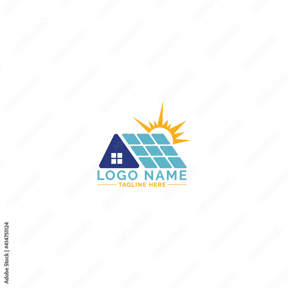 Creative Modern Solar logo design 