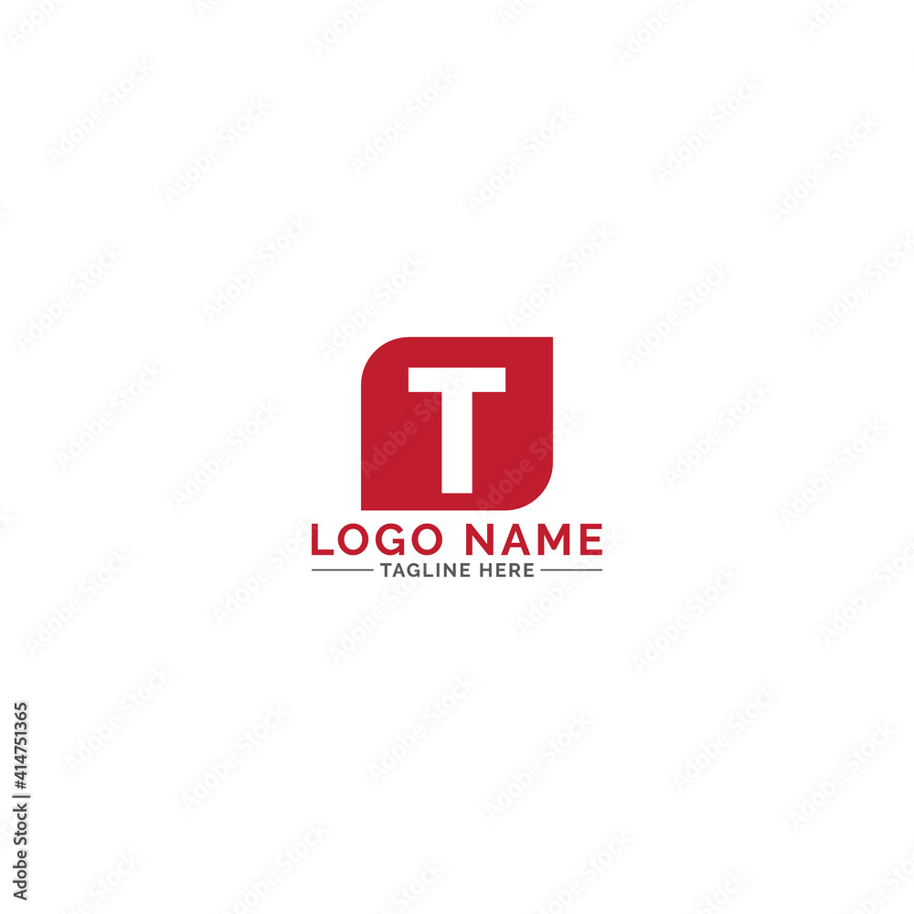 Creative Initial T Letter Logo Design Vector Template with nice shape.