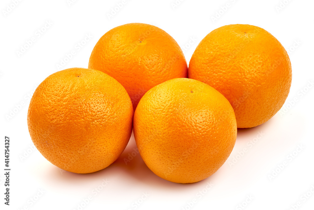 Fresh orange, isolated on white background Fresh orange, isolated on white background