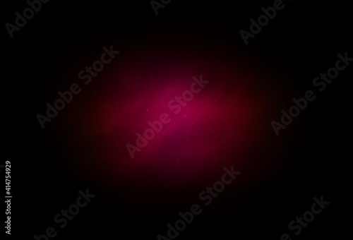 Dark Pink vector background with astronomical stars.