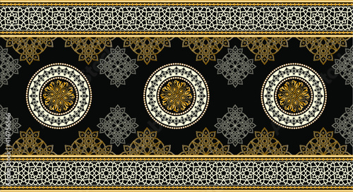 old antique pattern.Grunge oriental caed and cover.