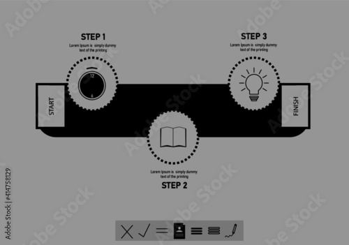 Infographic template - vector design
