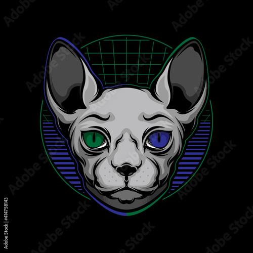 sphynx cat logo