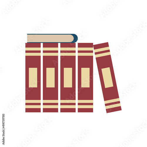 Book learning cover school isolated white design symbol. Knowledge book study object symbol read. Bookstore cover document school teaching concept brochure. Learning encyclopedia note wisdom cover