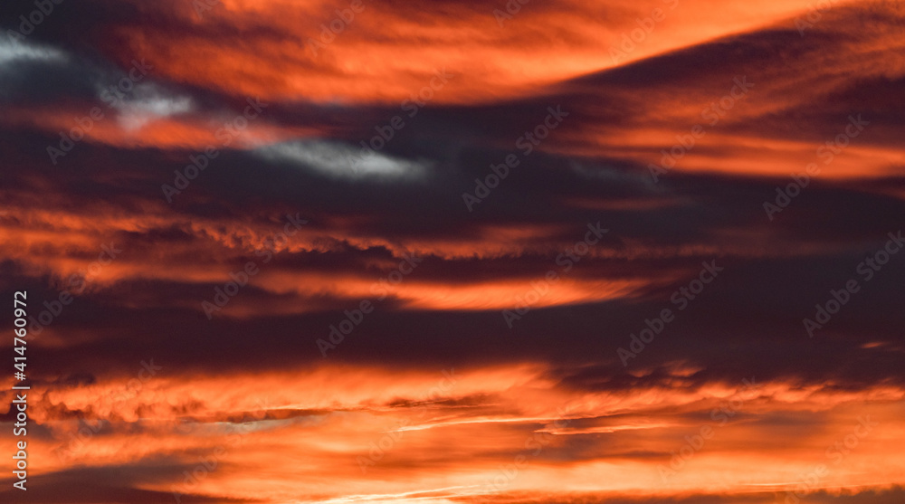 Southwest New Mexico sunset close up.