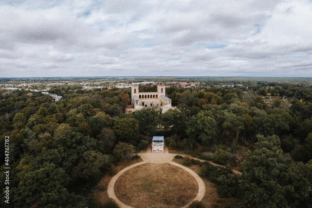 Front view of Belvedere palace in Potsdam - obrazy, fototapety, plakaty 
