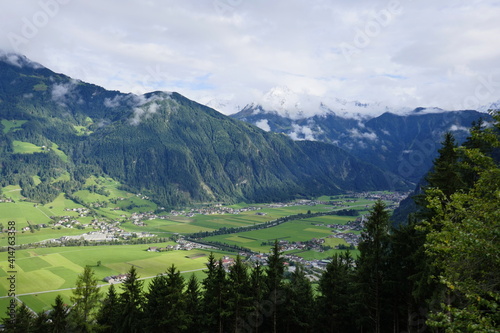 the Zillertaler Höhenstrasse in the Zillertal Alps, Tirol, Austria, July