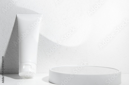 beauty fashion cosmetic makeup bottle lotion cream product with skincare healthcare concept on background