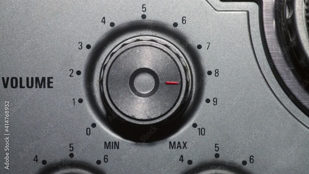 Stop Motion Animation of Volume Dial on Radio