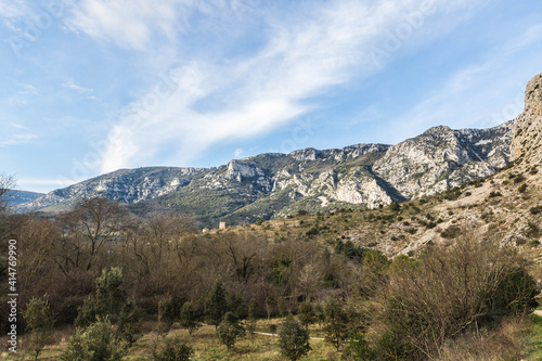 Montagnes de la vall  e de la Bu  ges  Occitanie  France 