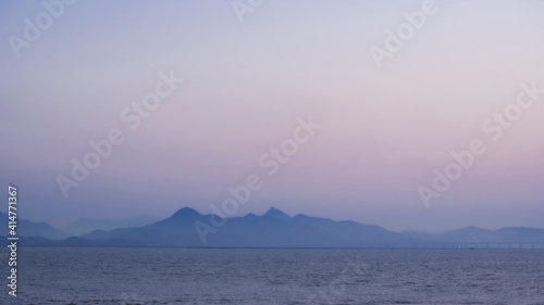 The mountains beyond the sea are like mountains