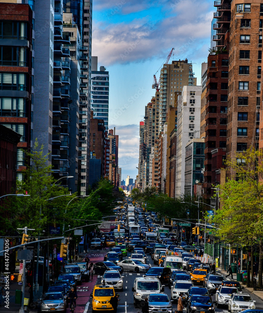 Fototapeta premium Traffic jam in NYC